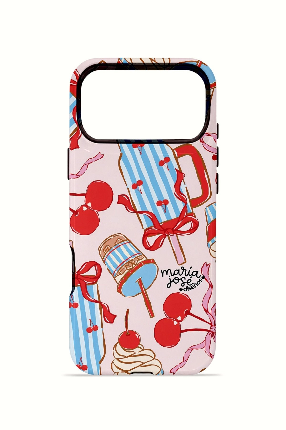 iPhone 17 Pro Vorian Çift Katmanlı MagSafe Kılıf Dolce Cherry Picnic