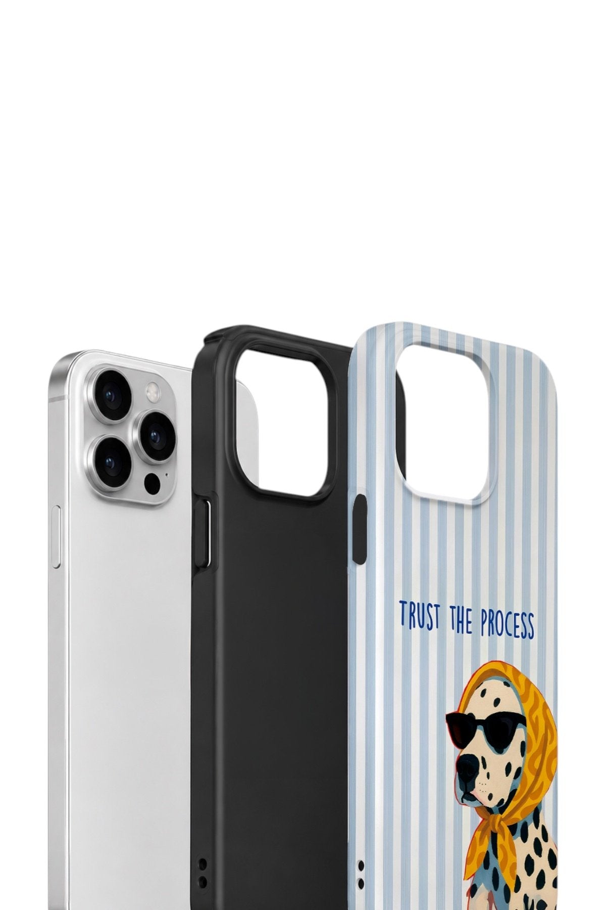 iPhone 15 Pro Vorian Çift Katmanlı Kılıf Trust The Process Dalmatian