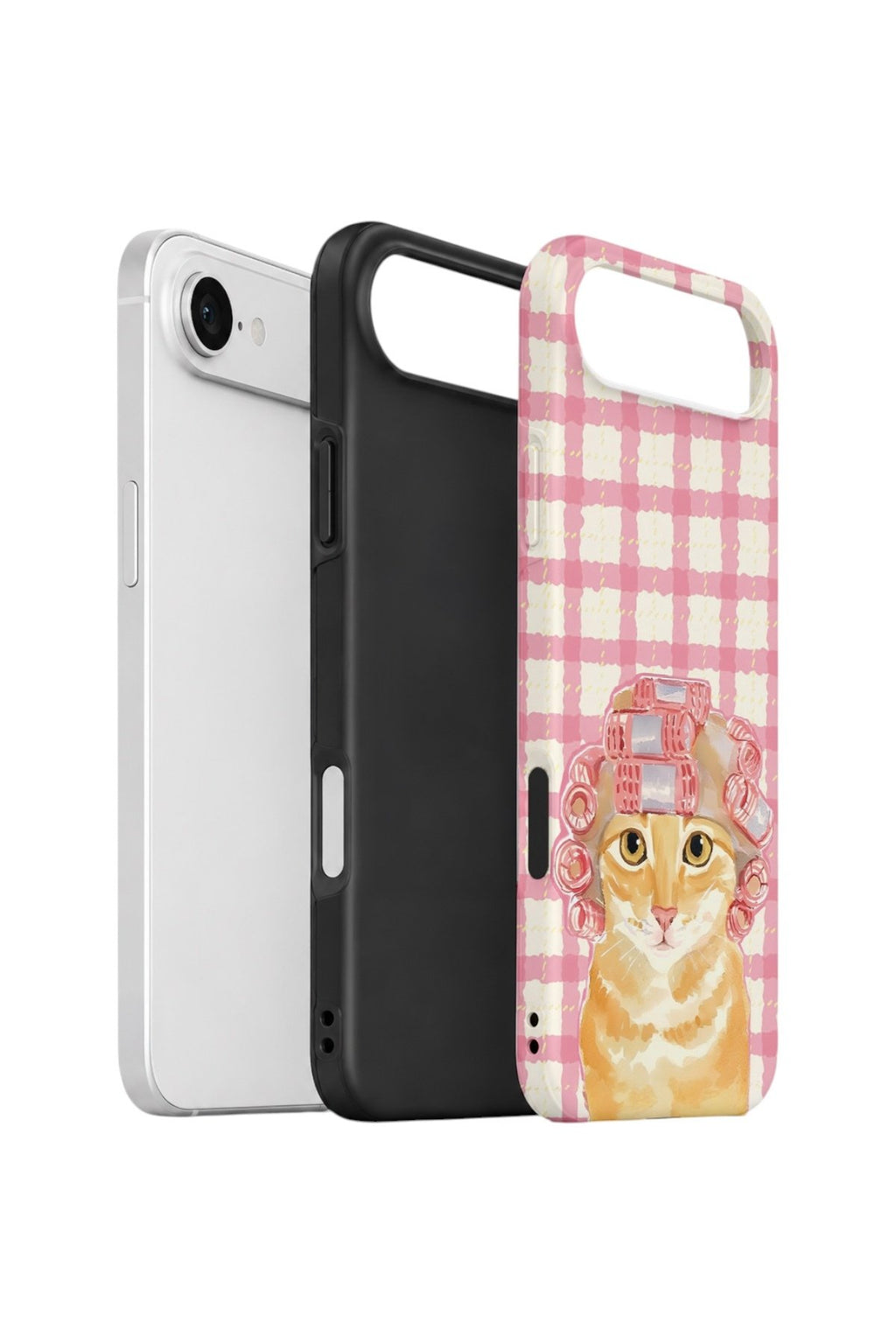 iPhone 17 Air Vorian Çift Katmanlı Kılıf Pink Picnic Cat