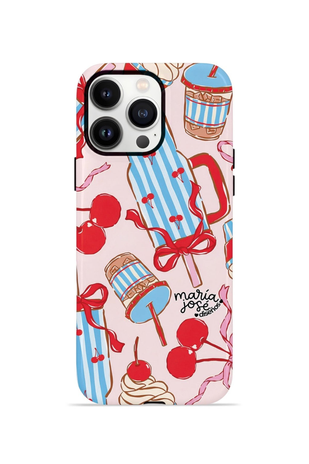 iPhone 13 Pro Max Vorian Çift Katmanlı MagSafe Kılıf Dolce Cherry Picnic