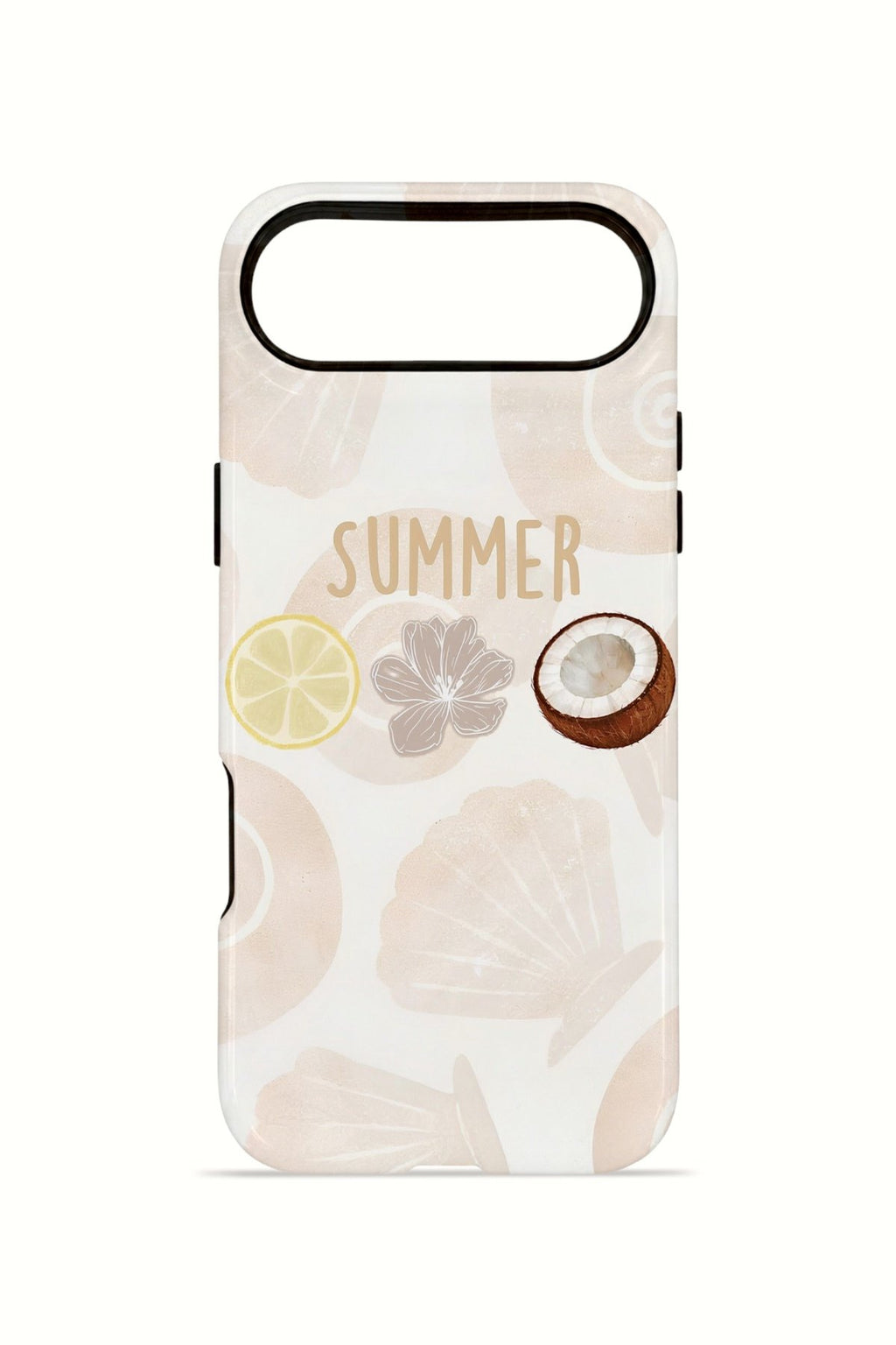 iPhone 17 Air Vorian Çift Katmanlı Kılıf Coconut Summer Notes