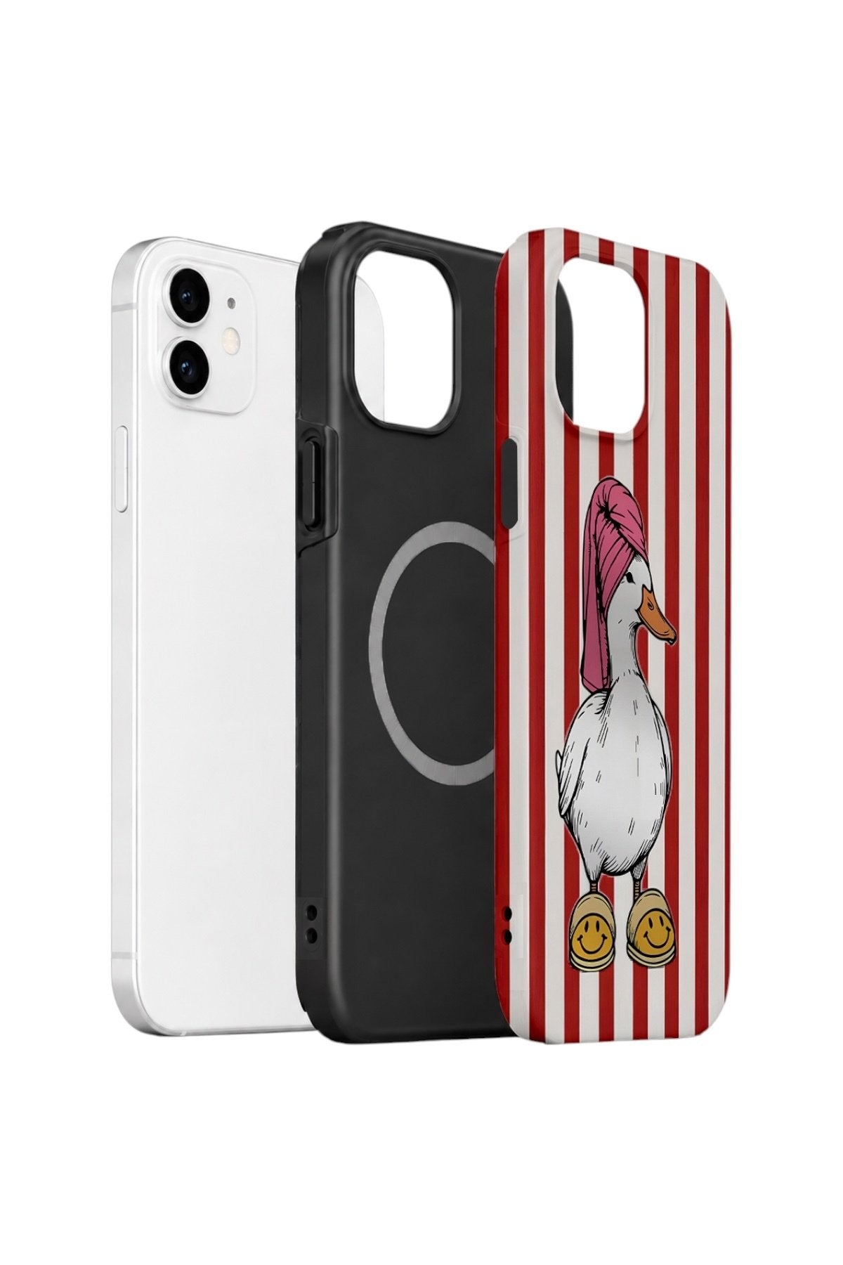 iPhone 12 Vorian Çift Katmanlı MagSafe Kılıf Duchess Duck