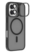 iPhone 17 6.3'' Cyrenn MagSafe Kılıf + Lens Koruyucu Mat Siyah
