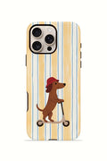 iPhone 16 Pro Vorian Çift Katmanlı Kılıf Dachshund Riviera