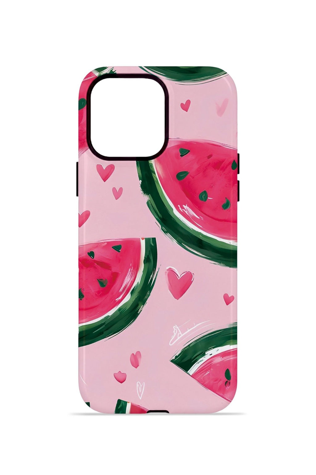iPhone 13 Pro Vorian Çift Katmanlı Kılıf Watermelon Hearts