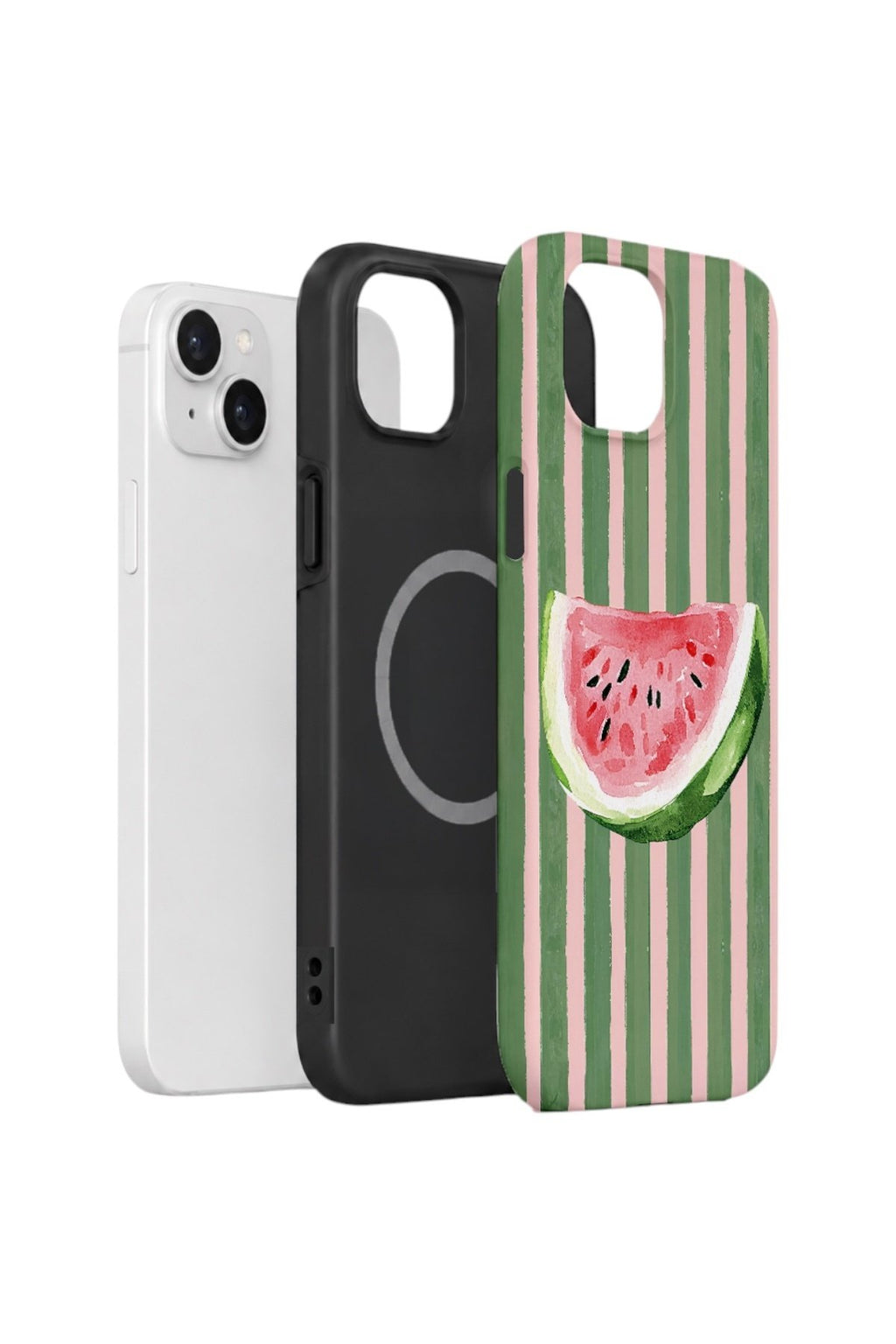 iPhone 13 Vorian Çift Katmanlı MagSafe Kılıf Watermelon Postcard