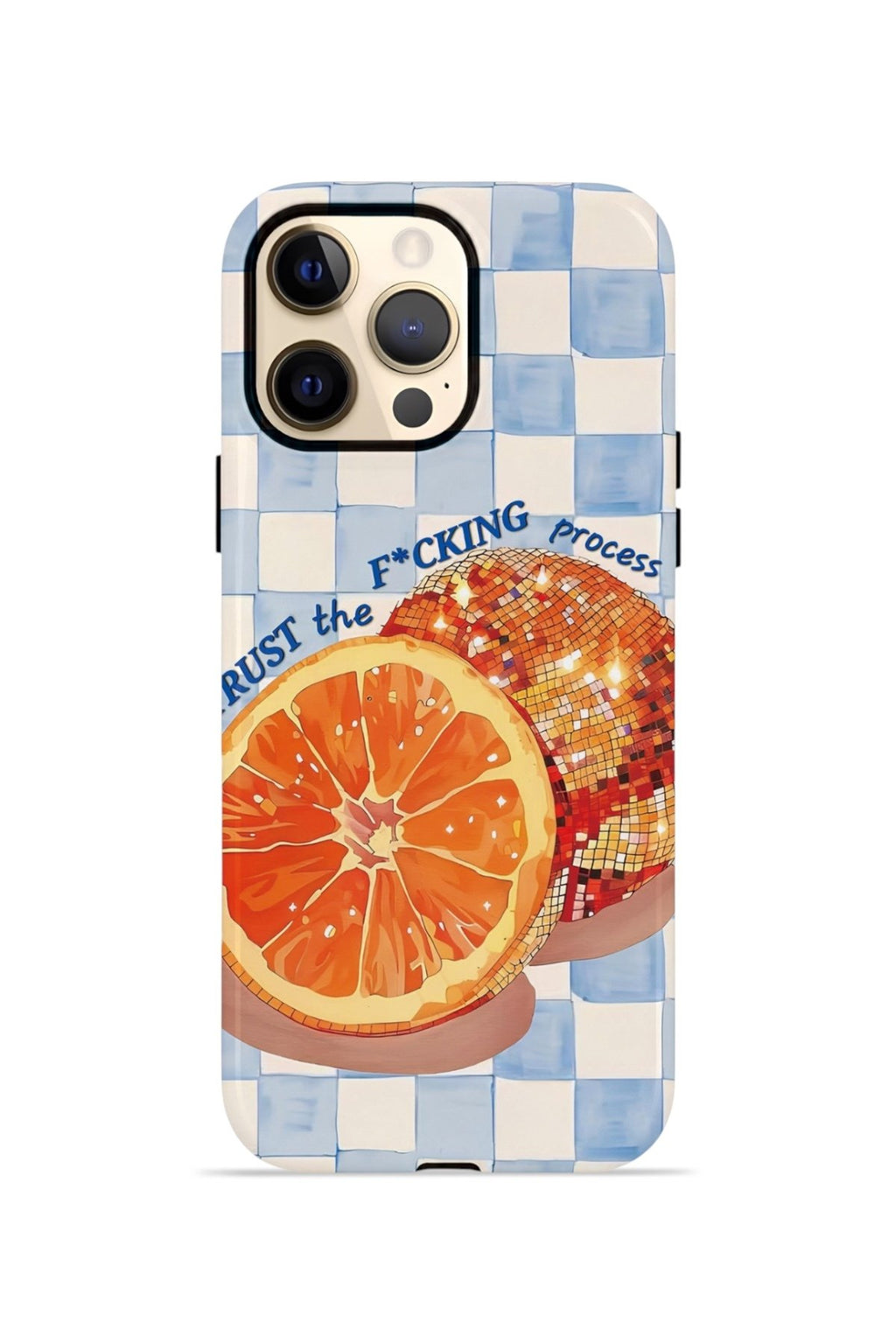 iPhone 12 Pro Vorian Çift Katmanlı Kılıf Orange Press Collage