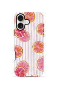 iPhone 17 Vorian Çift Katmanlı Kılıf Pink Grapefruit Garden