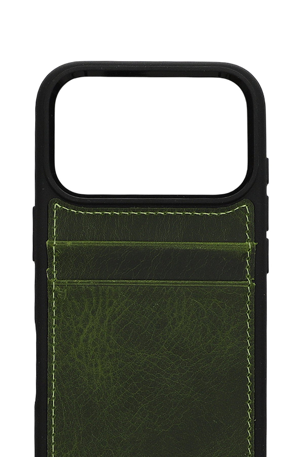 Vintage Wallet Kartlıklı Premium Deri Kılıf iPhone 17 Pro Vintage Wallet Haki