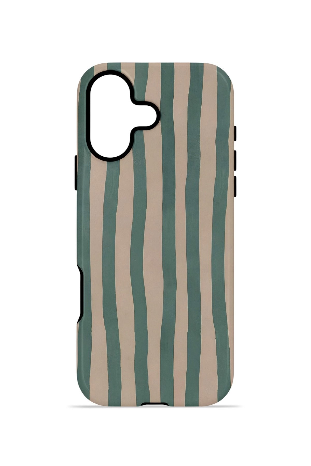 iPhone 16 Plus Vorian Çift Katmanlı Kılıf Sage Riviera Stripe