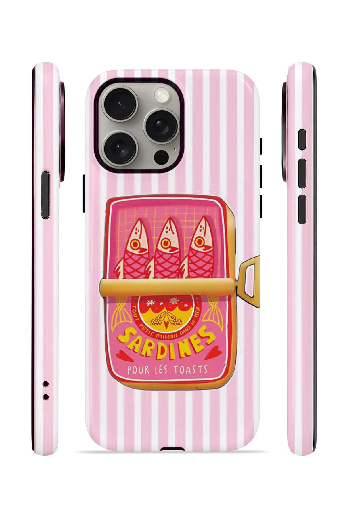 iPhone 15 Pro Vorian Çift Katmanlı MagSafe Kılıf Sardine Club Pink