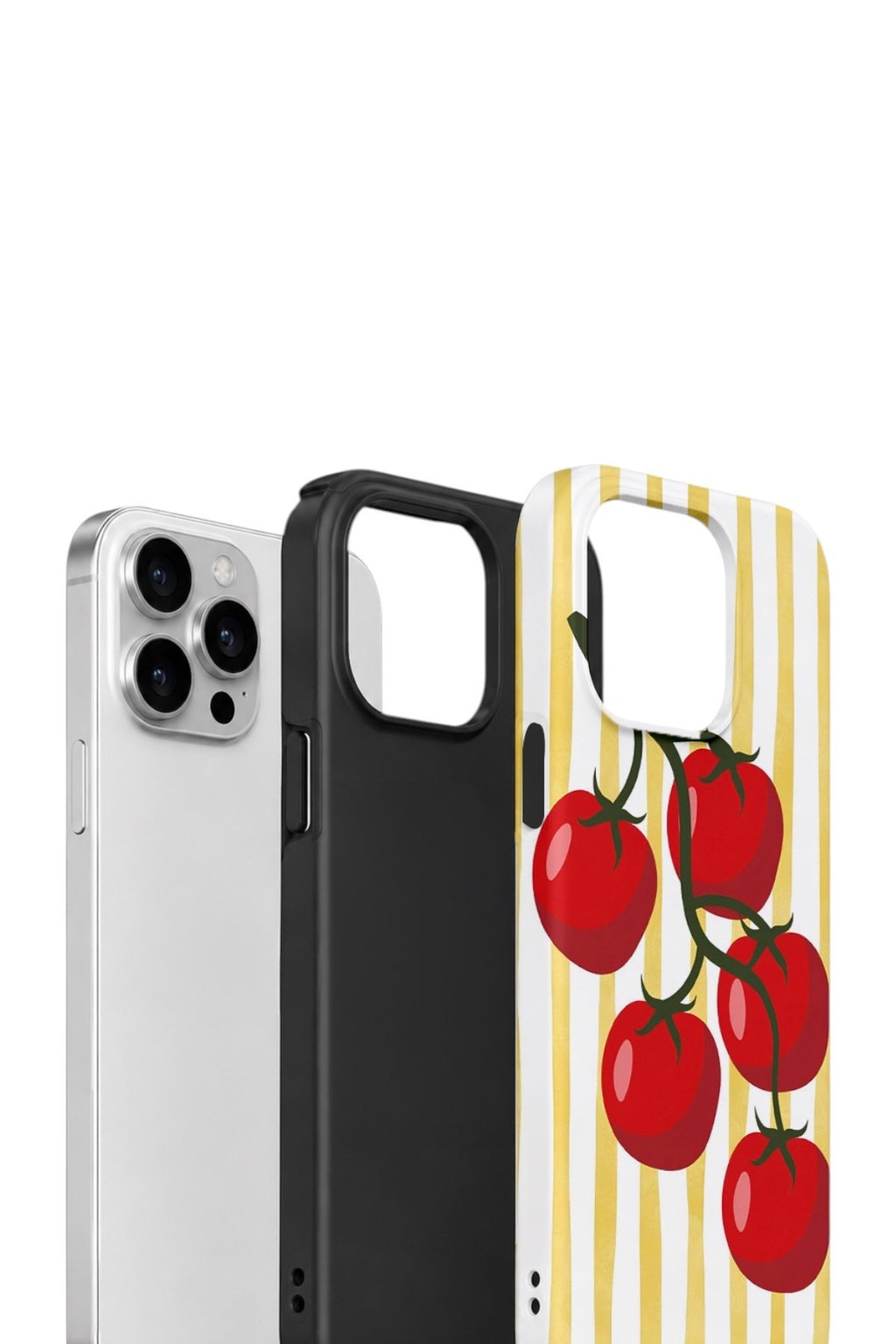 iPhone 15 Pro Max Vorian Çift Katmanlı Kılıf Tomato Market Stripe
