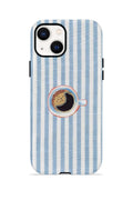 iPhone 15 Vorian Çift Katmanlı Kılıf Morning Coffee Stripe