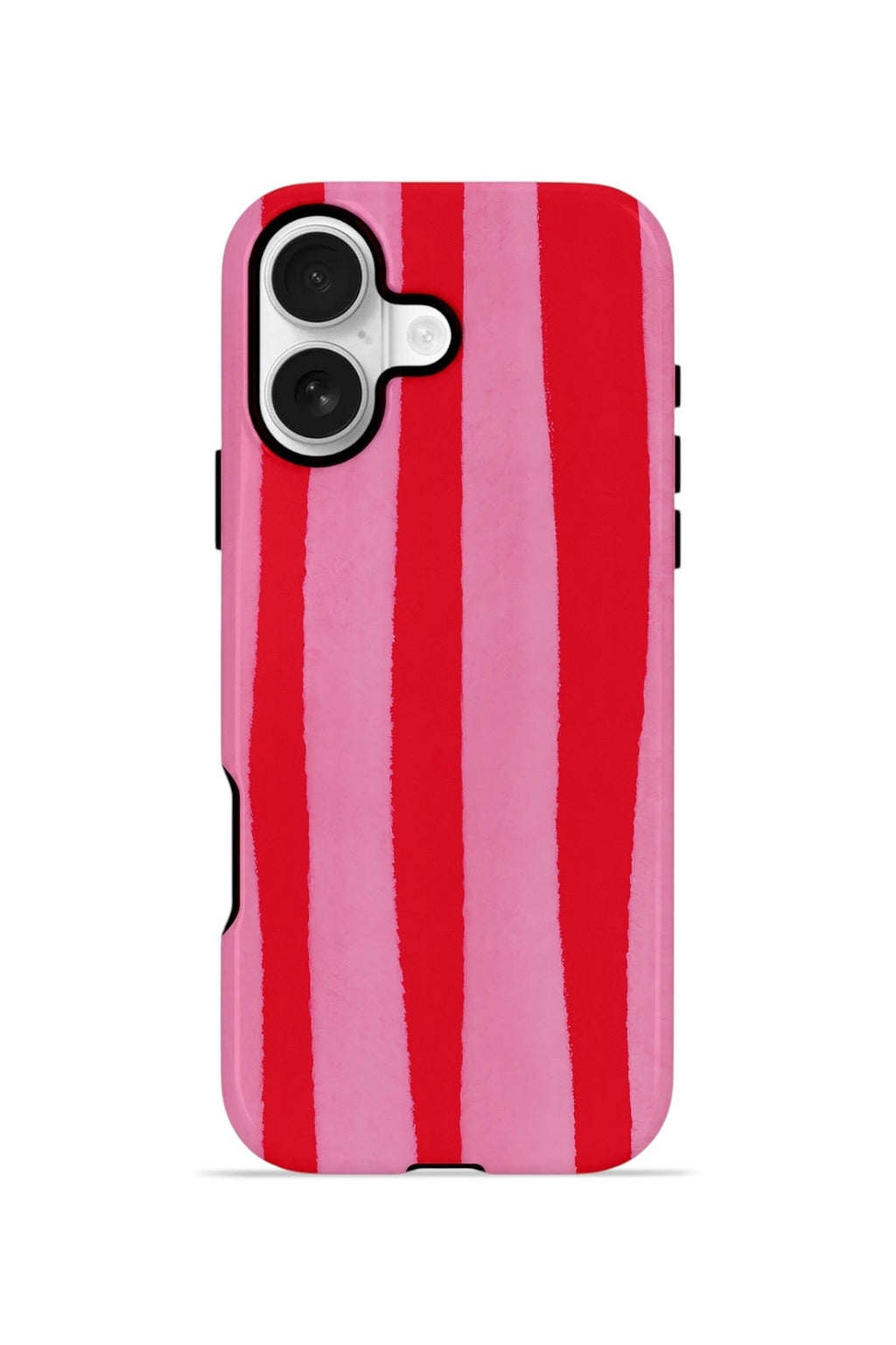 iPhone 16 Vorian Çift Katmanlı MagSafe Kılıf Raspberry Bold Stripe