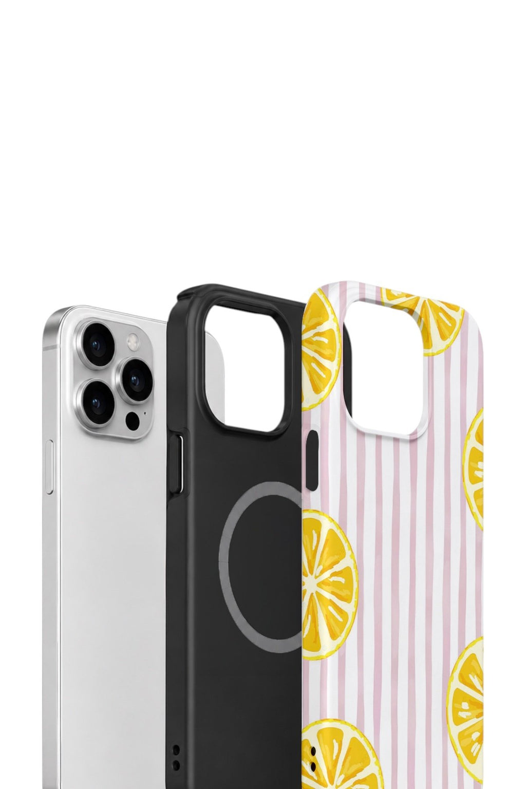 iPhone 12 Pro Vorian Çift Katmanlı MagSafe Kılıf Pink Lemon Window