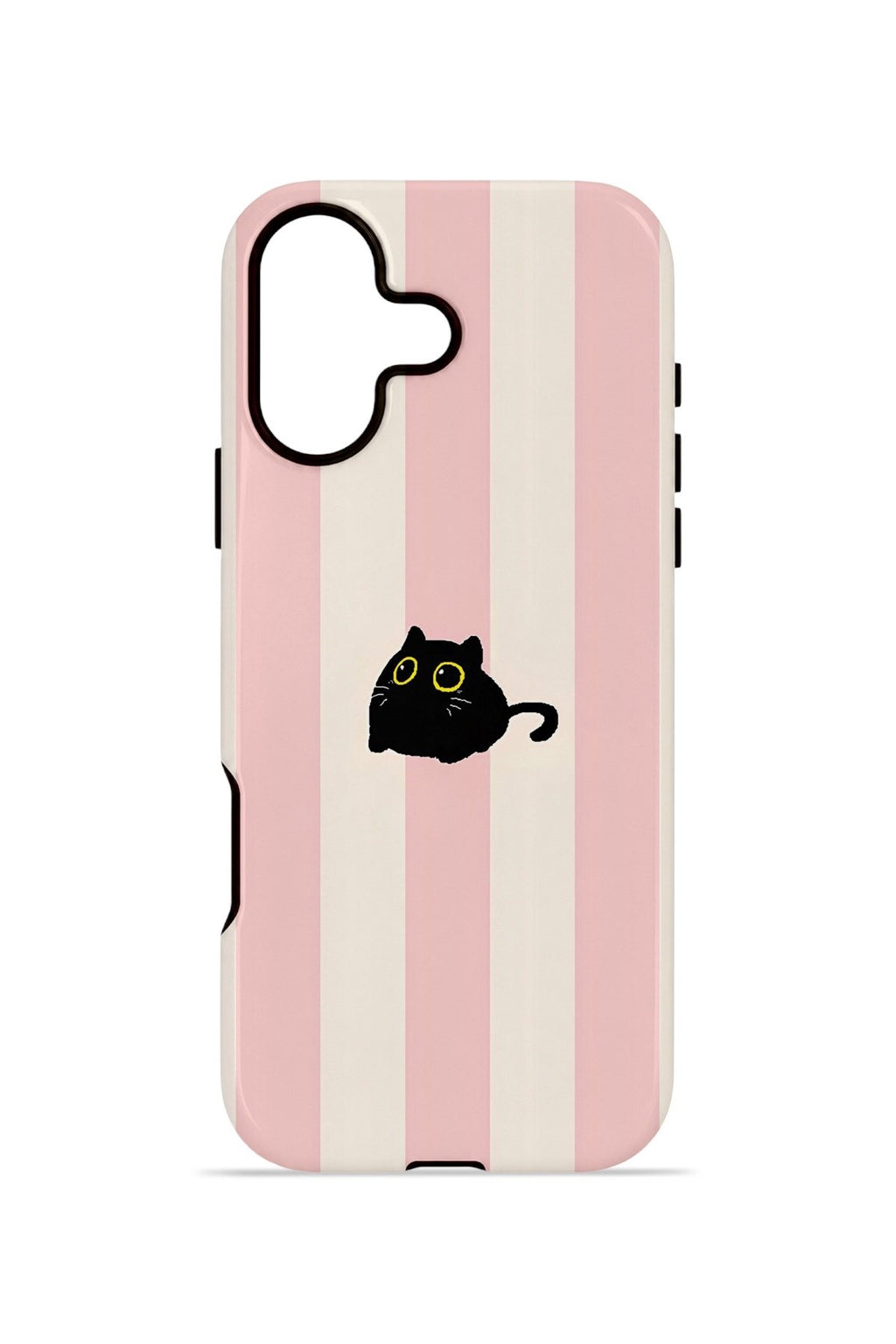 iPhone 17 Vorian Çift Katmanlı MagSafe Kılıf Midnight Cat Stripe