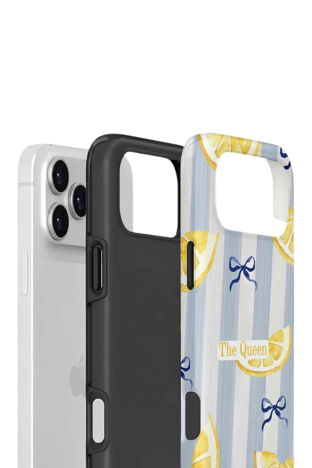 iPhone 17 Pro Vorian Çift Katmanlı Kılıf Queen Lemon Bow