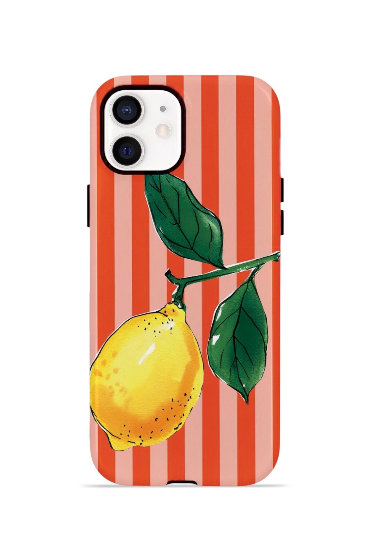 iPhone 11 Vorian Çift Katmanlı Kılıf Sicilian Lemon Red Stripe