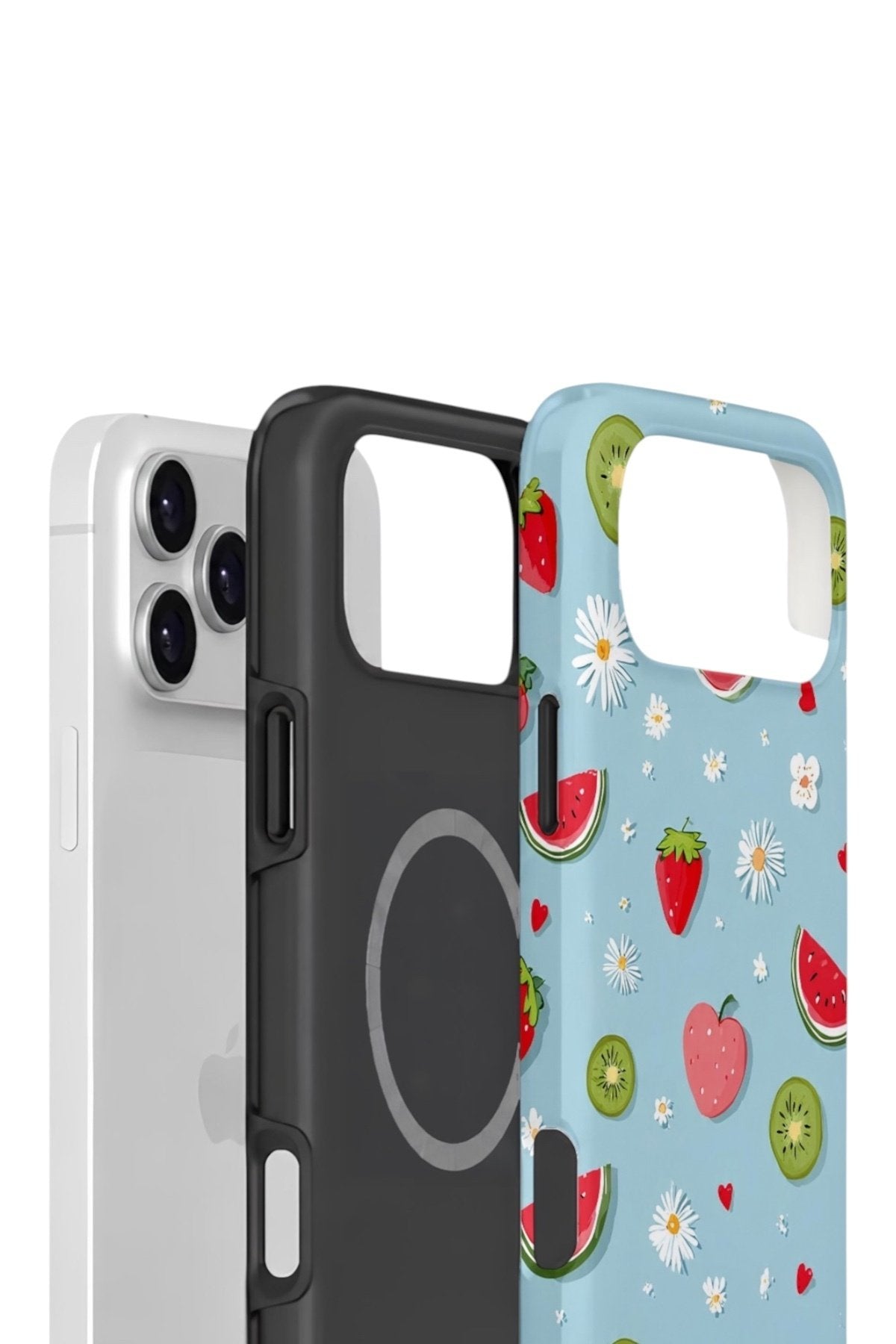 iPhone 17 Pro Vorian Çift Katmanlı MagSafe Kılıf Fruit Confetti Sky