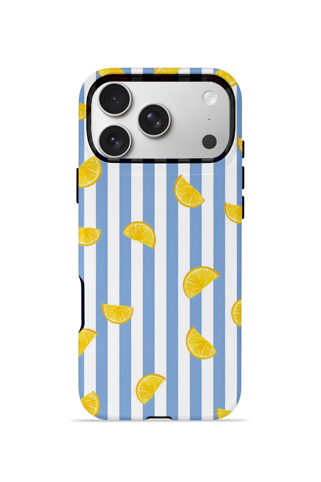 iPhone 17 Pro Max Vorian Çift Katmanlı Kılıf Lemon Confetti Blue