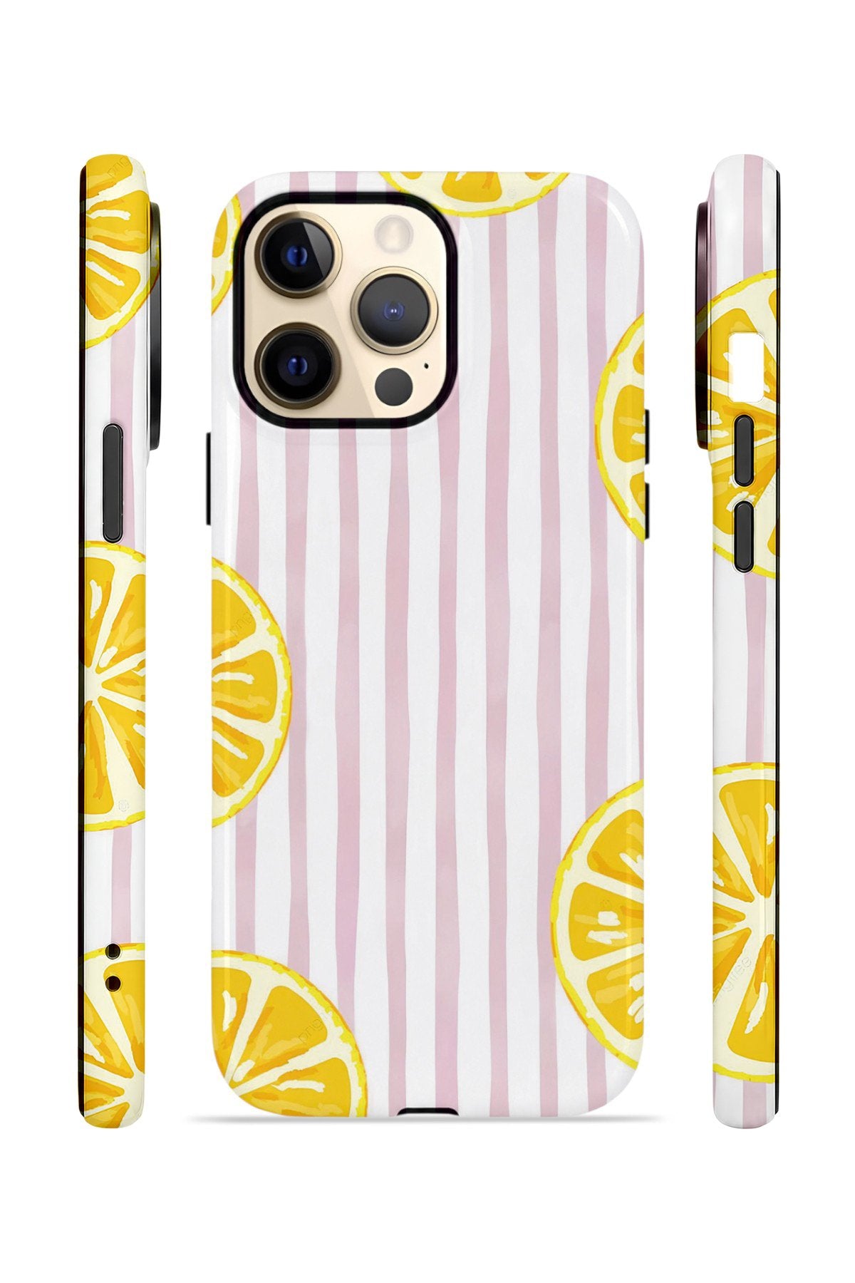 iPhone 13 Pro Vorian Çift Katmanlı Kılıf Pink Lemon Window
