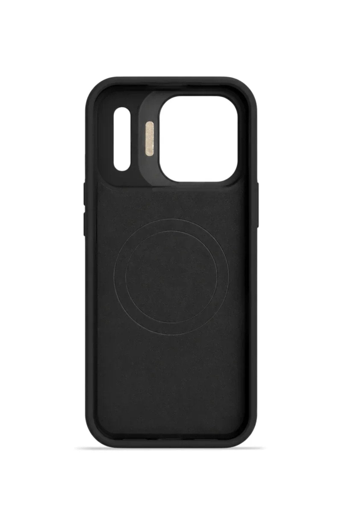 iPhone 17 Pro Max GripStand MagSafe Deri Kılıf Siyah