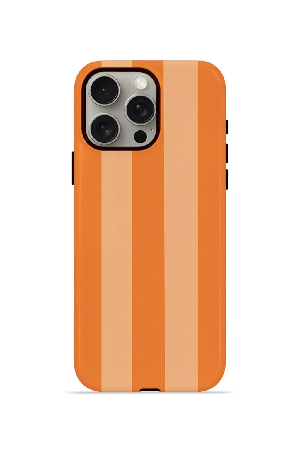iPhone 15 Pro Max Vorian Çift Katmanlı MagSafe Kılıf Orange Cream Stripe