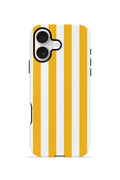 iPhone 16 Vorian Çift Katmanlı MagSafe Kılıf Golden Riviera Stripe