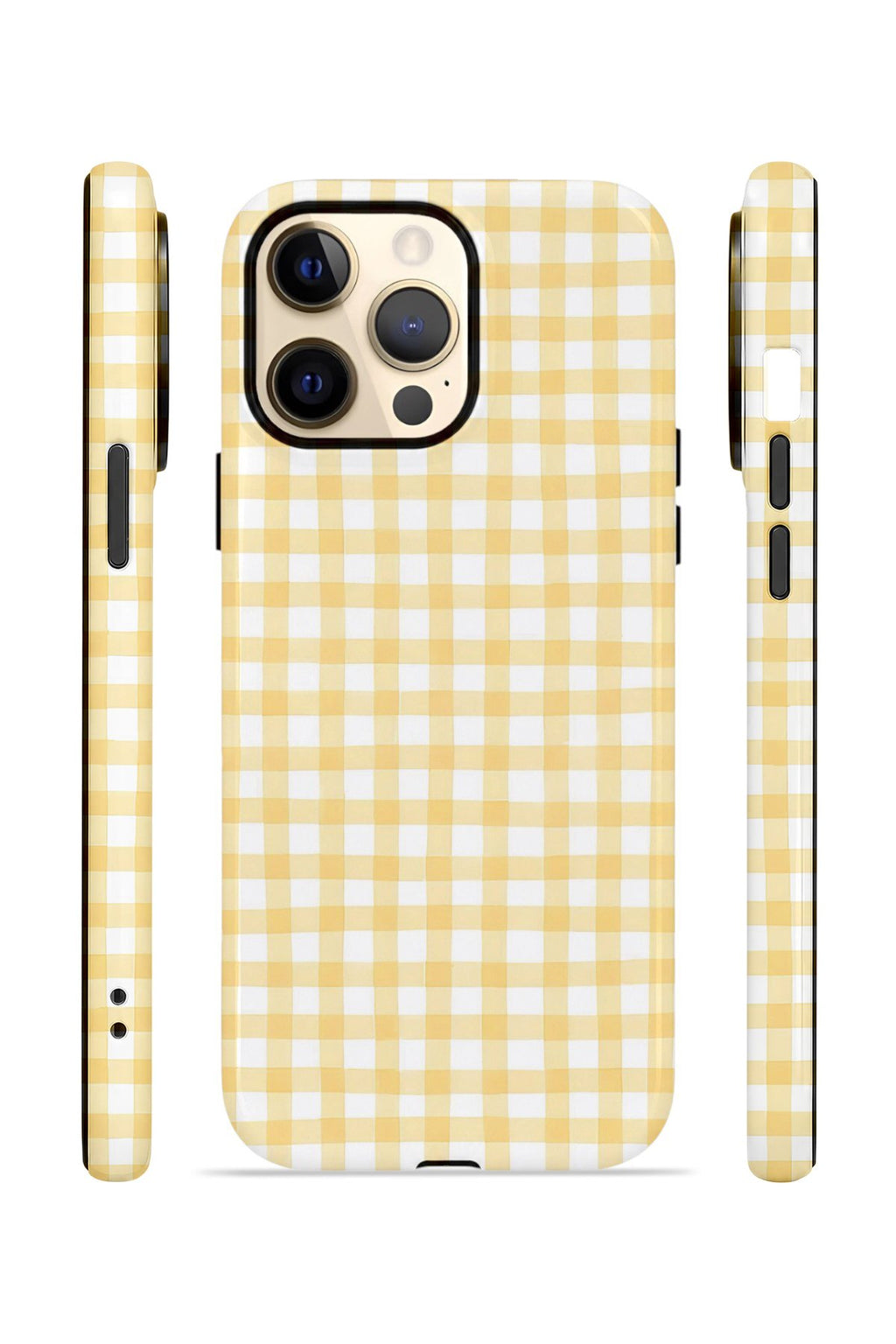 iPhone 13 Pro Max Vorian Çift Katmanlı Kılıf Butter Gingham