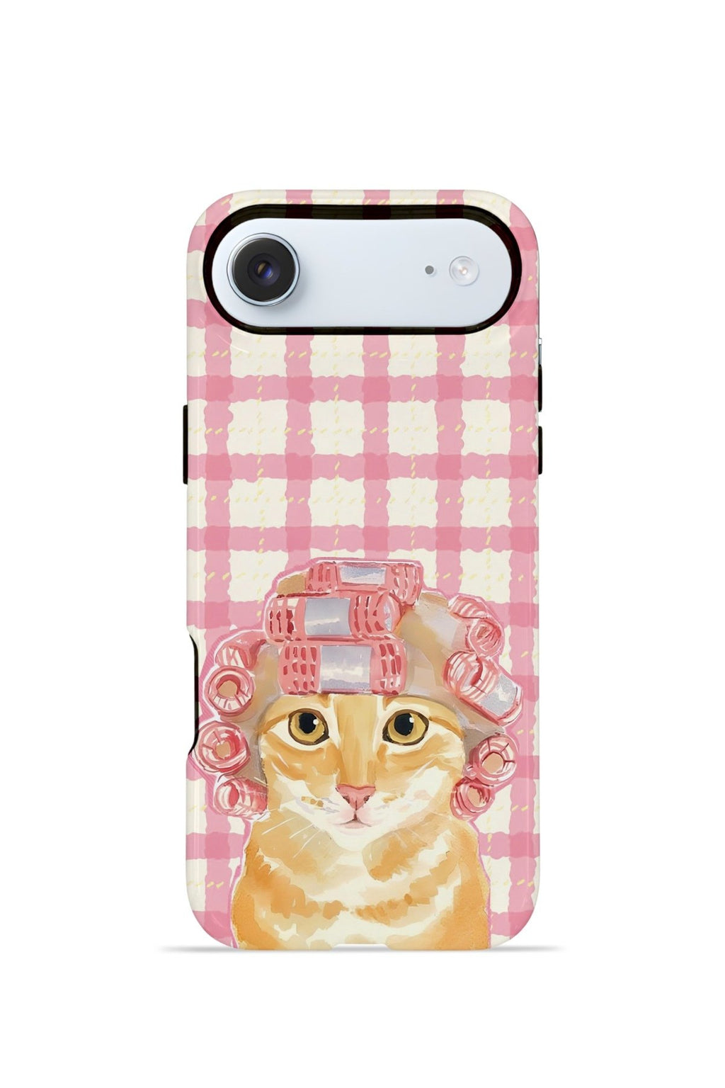iPhone 17 Air Vorian Çift Katmanlı Kılıf Pink Picnic Cat