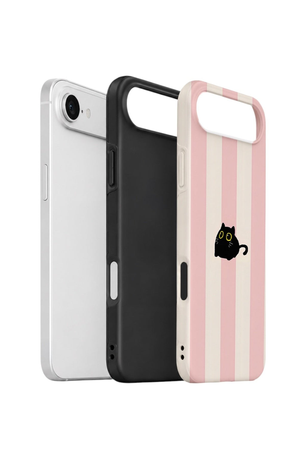 iPhone 17 Air Vorian Çift Katmanlı Kılıf Midnight Cat Stripe