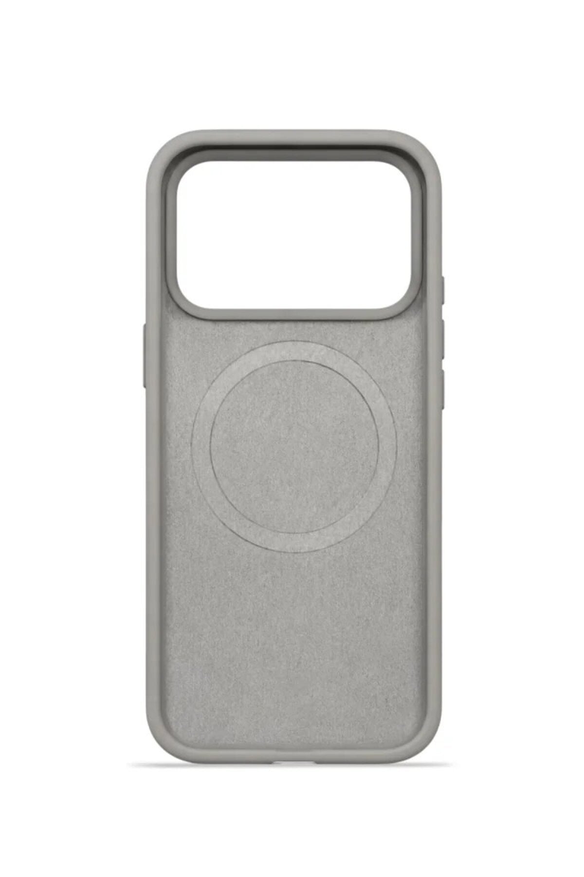 iPhone 17 Pro 6.3" Mag Core Akıllı MagSafe Animasyonlu Silikon Kılıf Uzay Gri