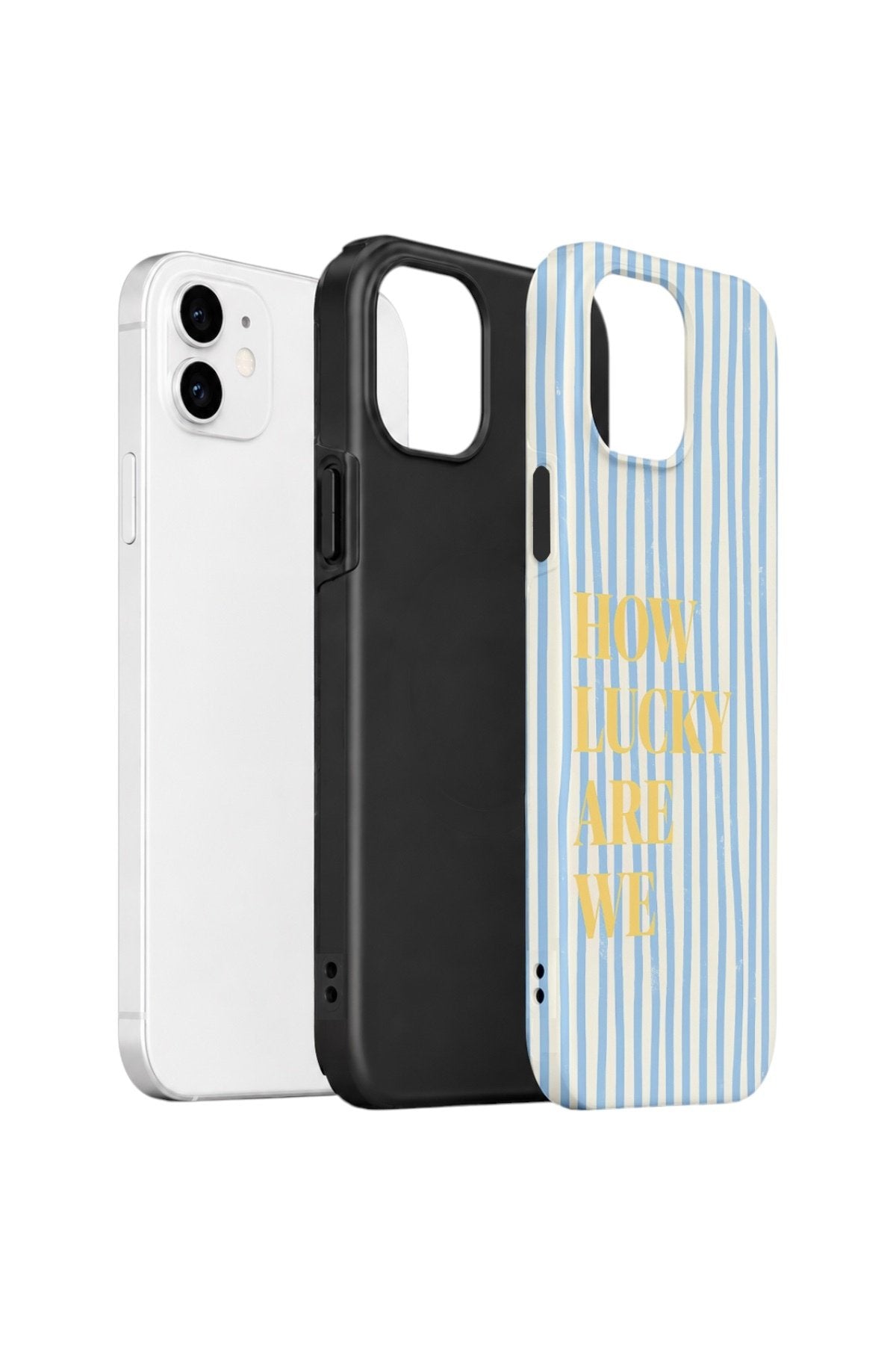iPhone 12 Vorian Çift Katmanlı Kılıf Lucky Summer Stripe