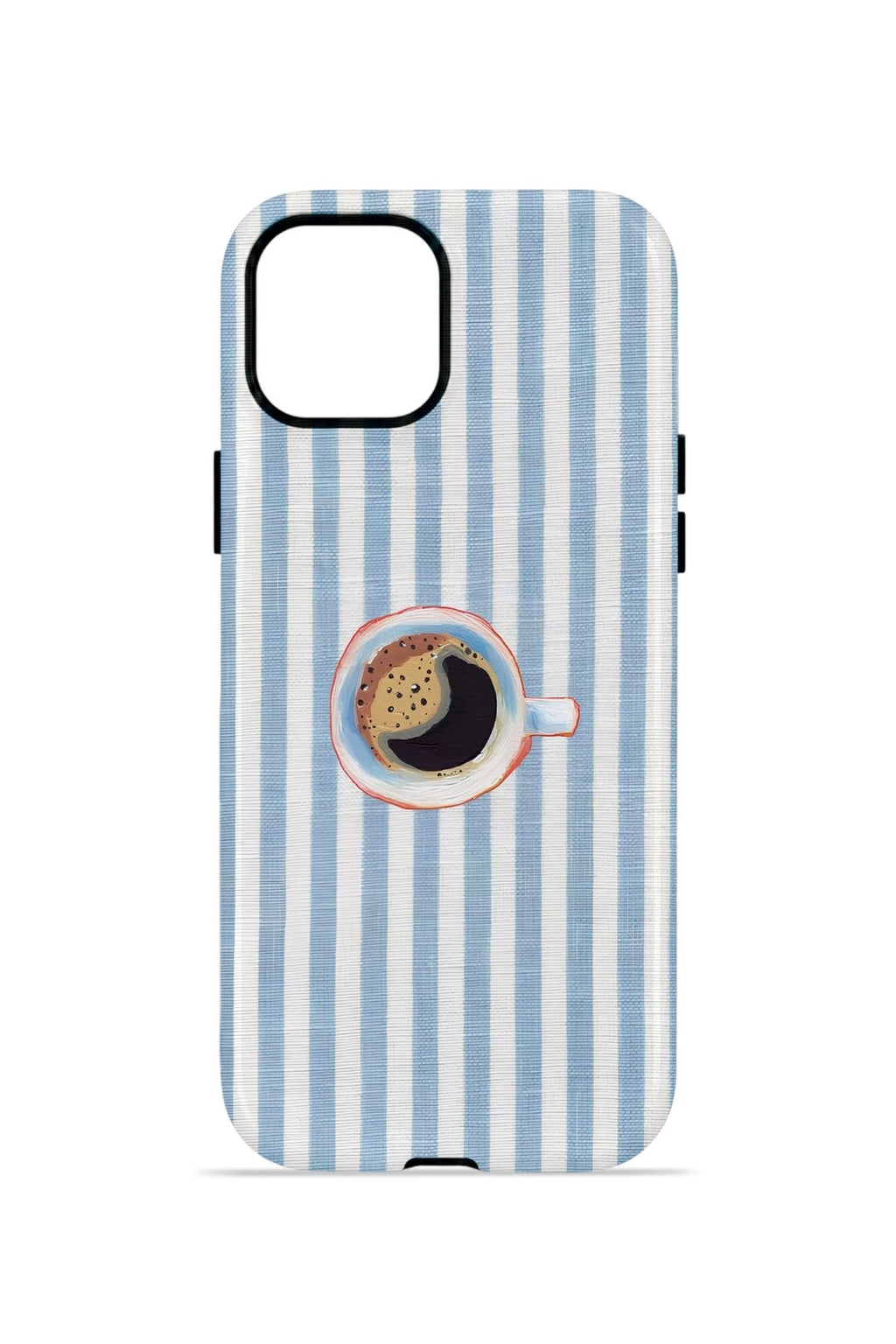 iPhone 11 Vorian Çift Katmanlı MagSafe Kılıf Morning Coffee Stripe