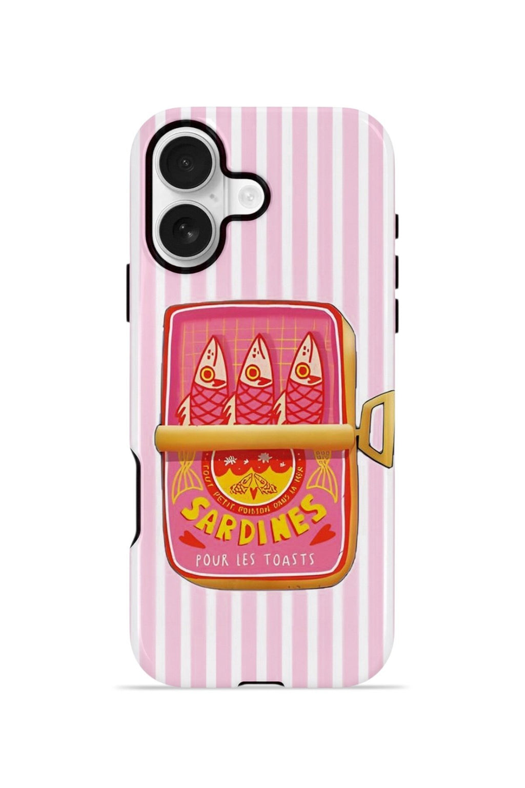 iPhone 16 Vorian Çift Katmanlı Kılıf Sardine Club Pink
