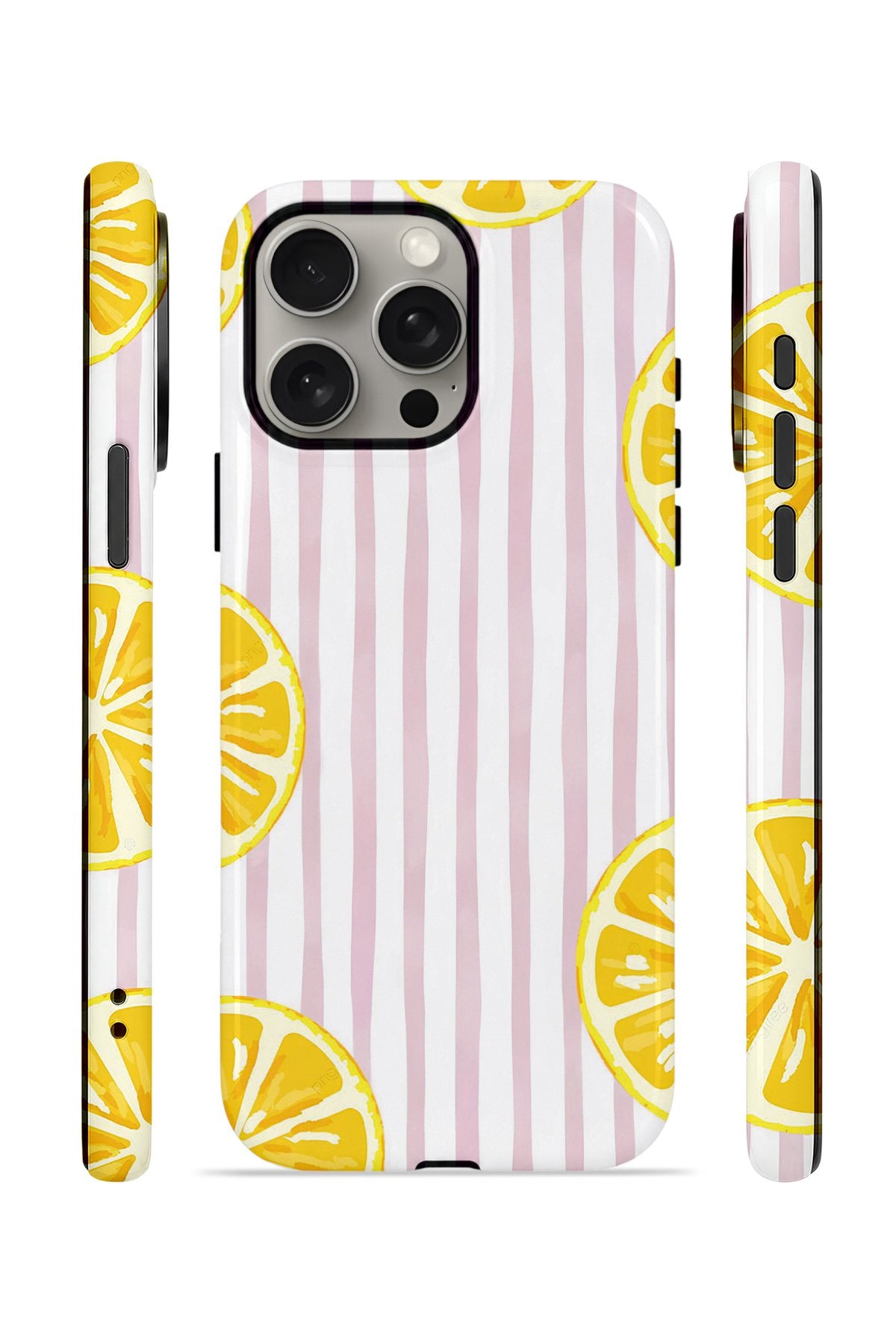 iPhone 15 Pro Max Vorian Çift Katmanlı Kılıf Pink Lemon Window