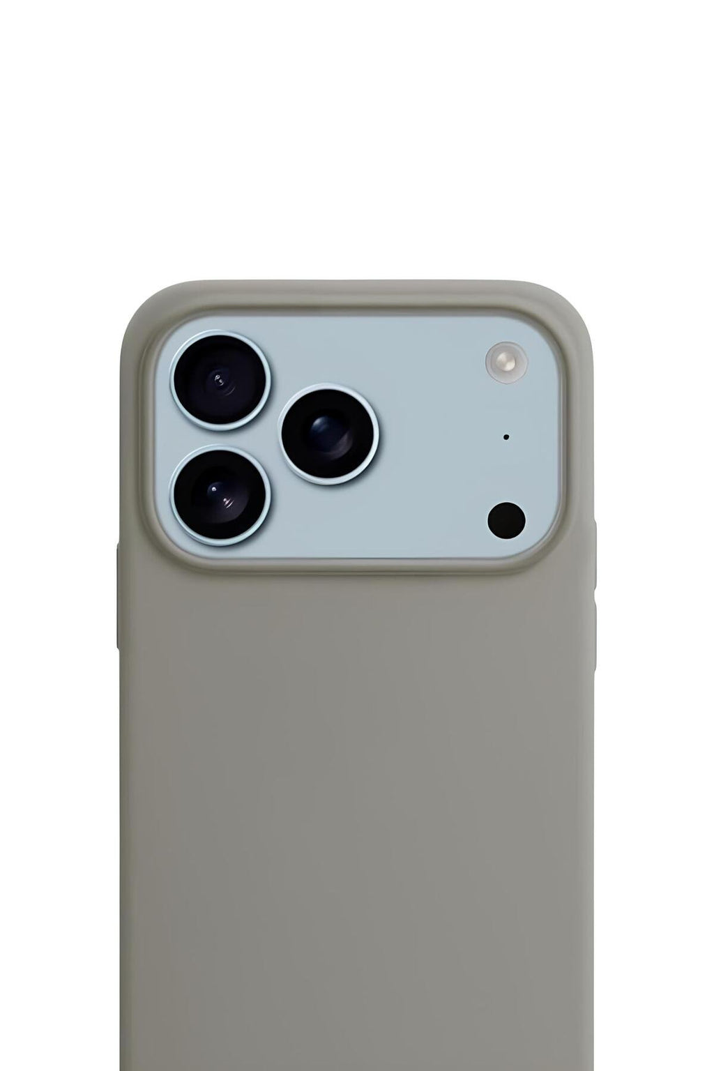 iPhone 17 Pro Max Soft Touch Lansman Silikon Kılıf Gri
