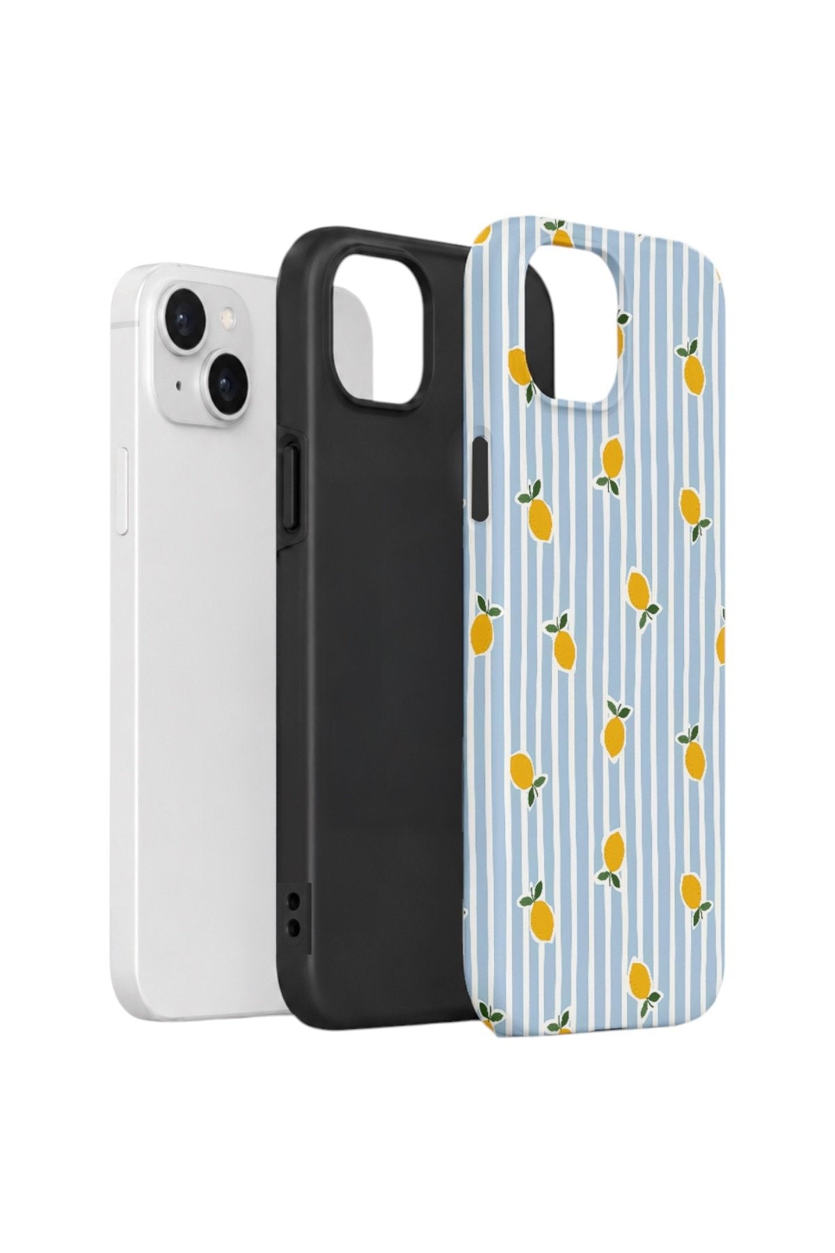 iPhone 13 Vorian Çift Katmanlı Kılıf Tiny Lemon Rain