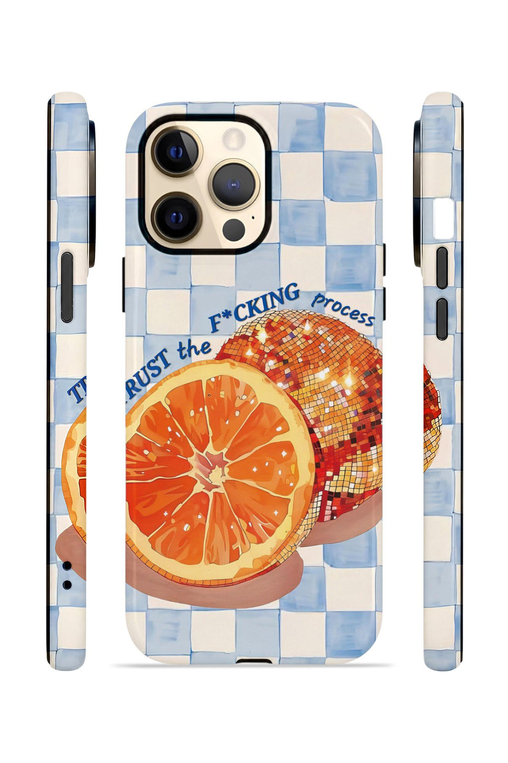 iPhone 12 Pro Vorian Çift Katmanlı Kılıf Orange Press Collage