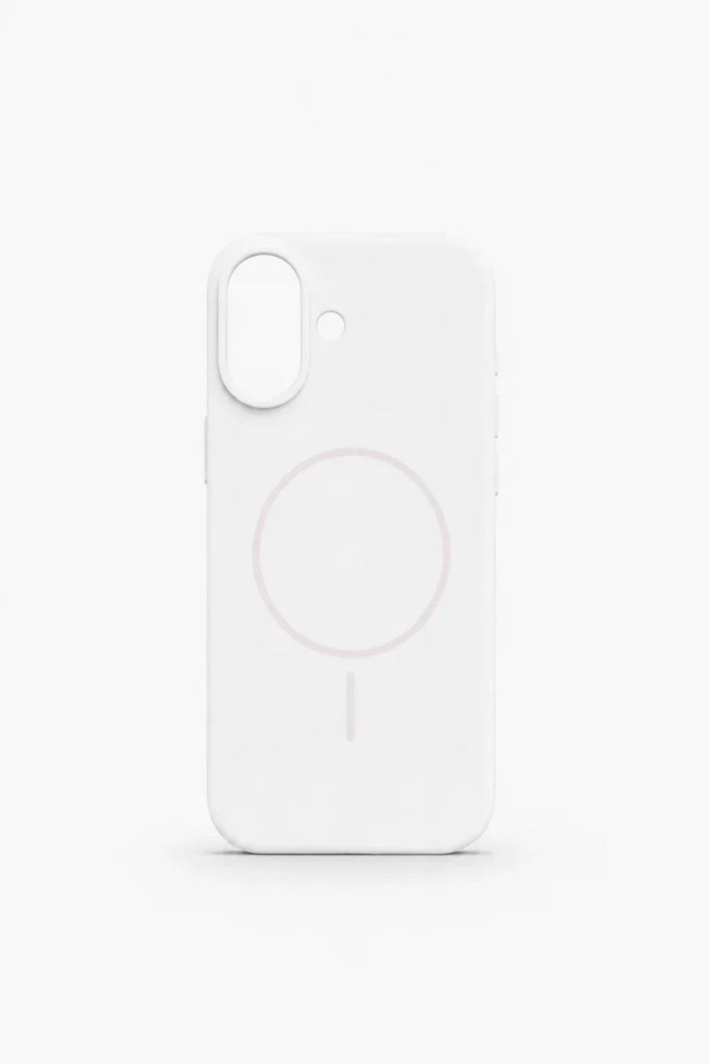 iPhone 17 Mag Core Akıllı MagSafe Animasyonlu Silikon Kılıf Beyaz