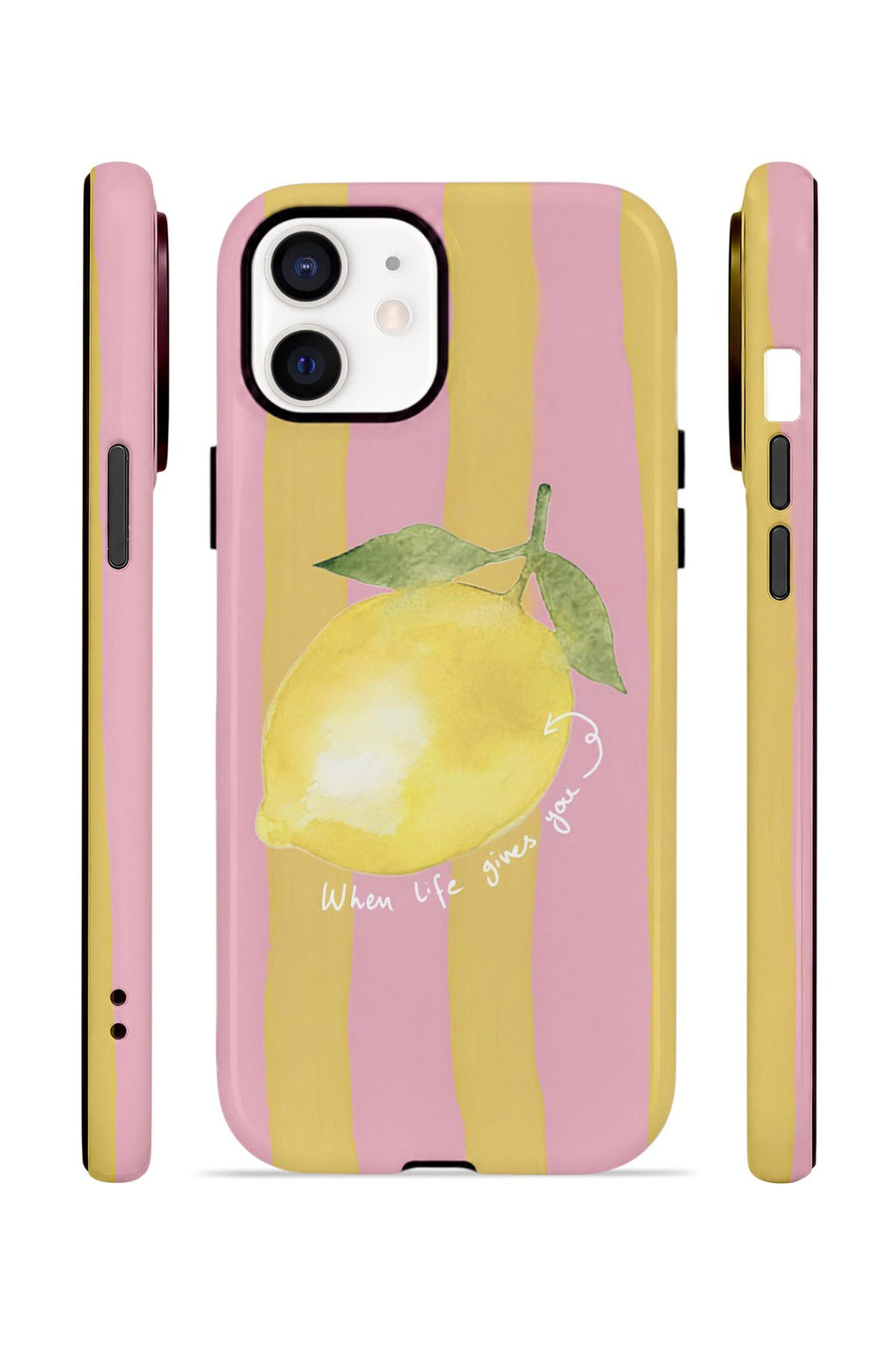 iPhone 11 Vorian Çift Katmanlı Kılıf Pink Lemon Muse