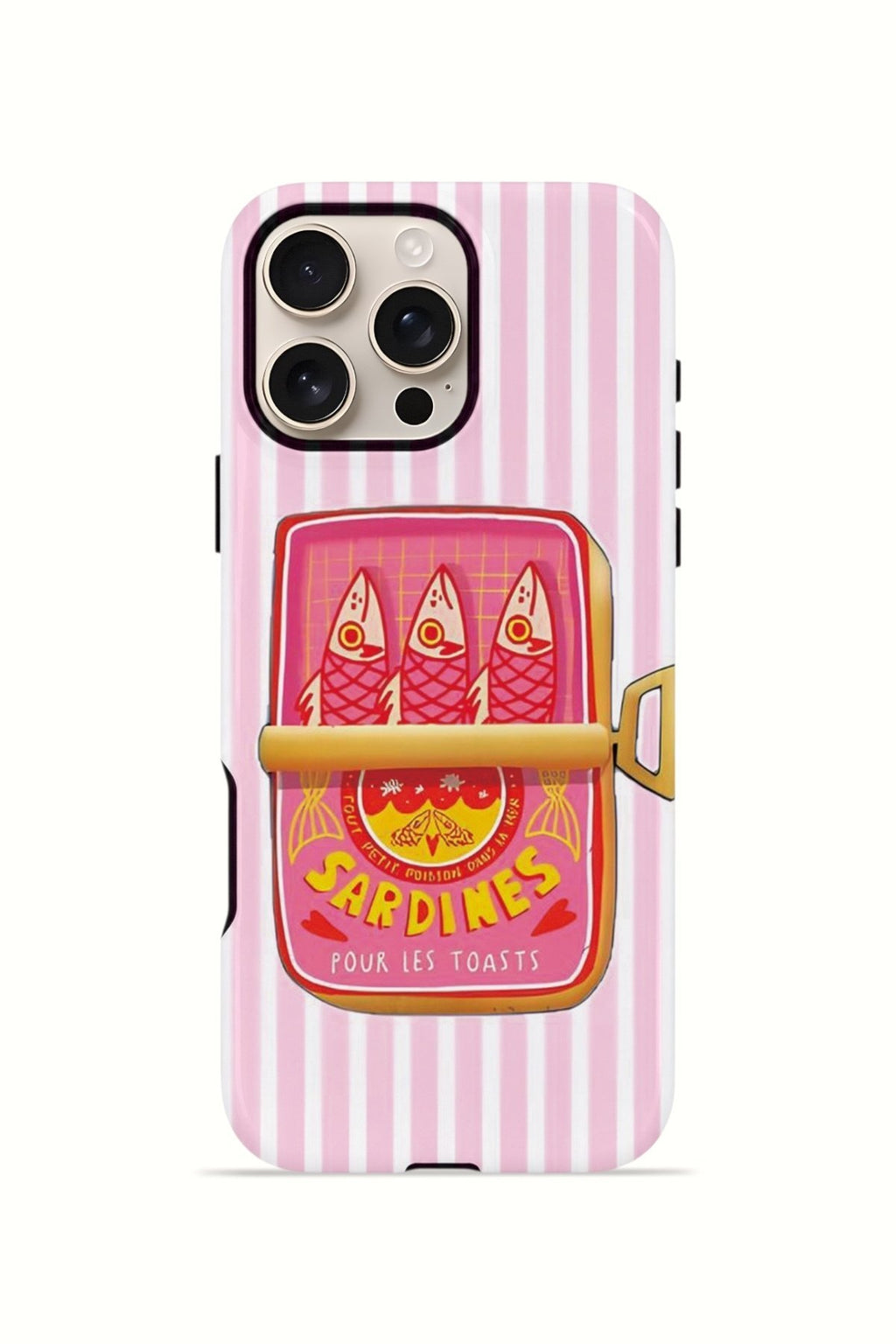 iPhone 16 Pro Vorian Çift Katmanlı Kılıf Sardine Club Pink