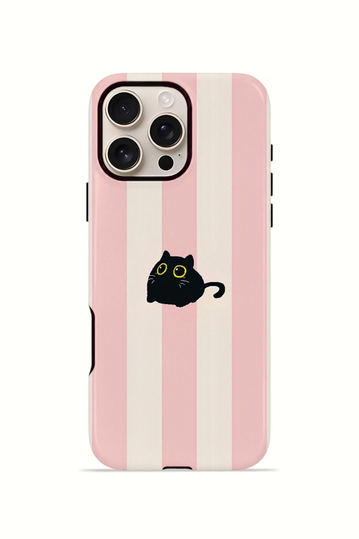 iPhone 16 Pro Max Vorian Çift Katmanlı MagSafe Kılıf Midnight Cat Stripe