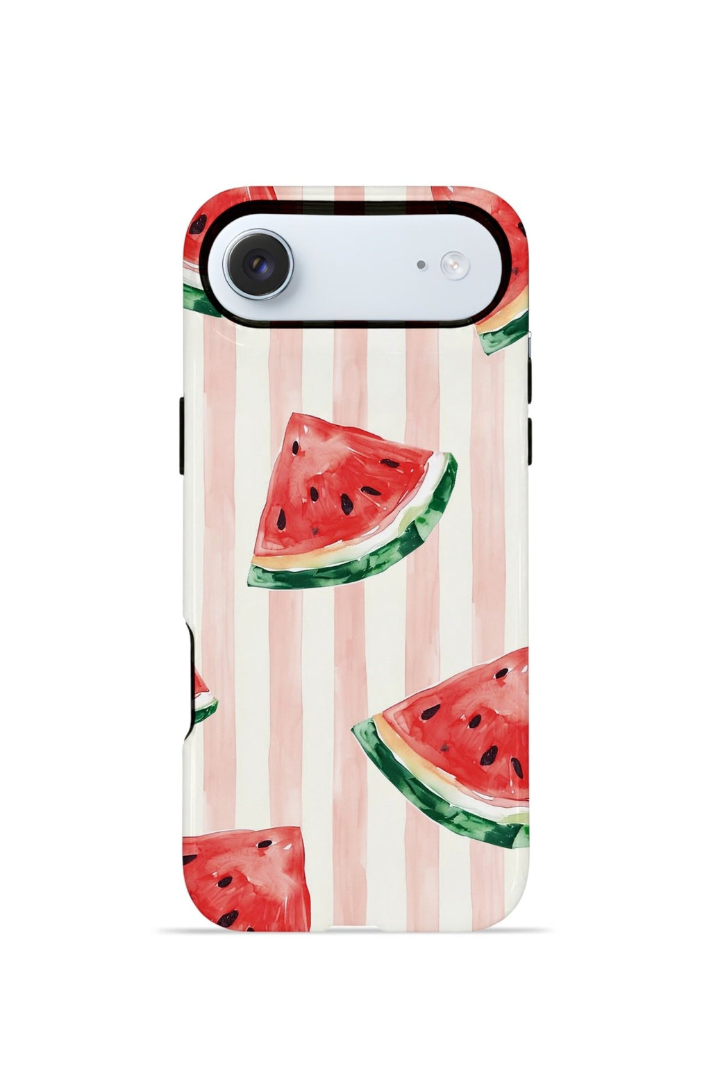 iPhone 17 Air Vorian Çift Katmanlı Kılıf Watermelon Blush Stripe