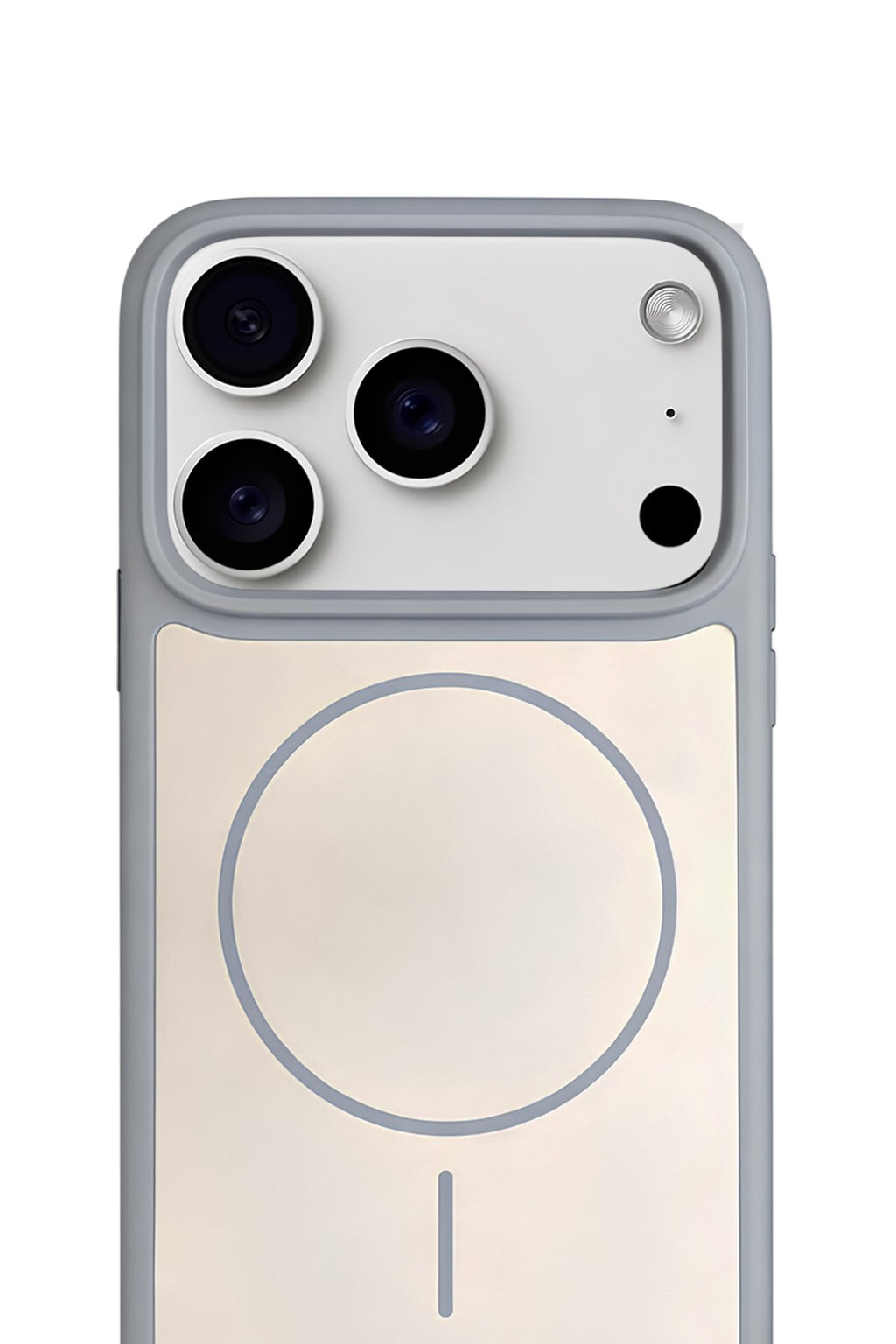 iPhone 17 Pro Max Premium Soft Magsafe Silikon Kılıf Gri