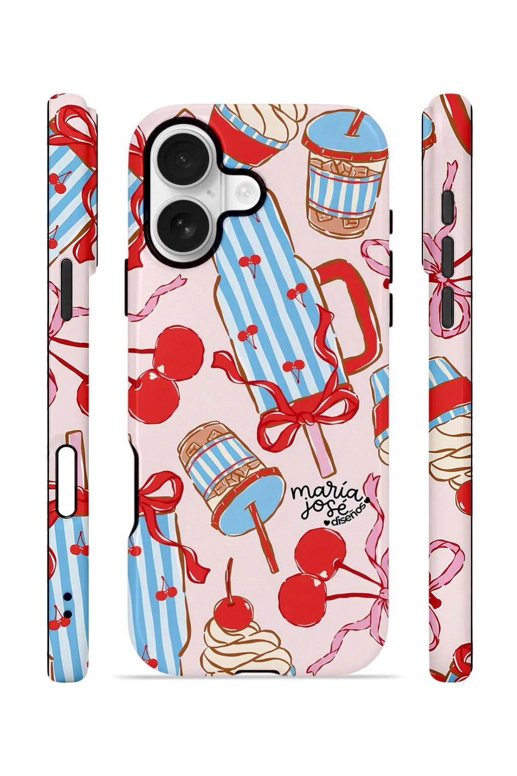 iPhone 17 Vorian Çift Katmanlı Kılıf Dolce Cherry Picnic