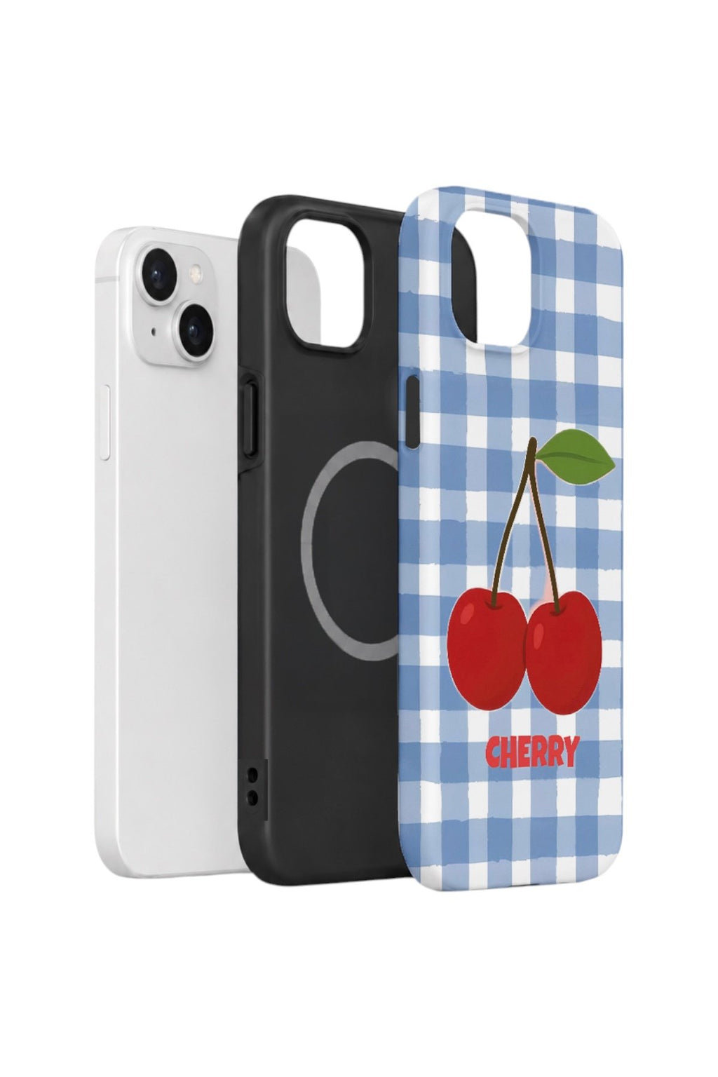 iPhone 14 Plus Vorian Çift Katmanlı MagSafe Kılıf Cherry Picnic
