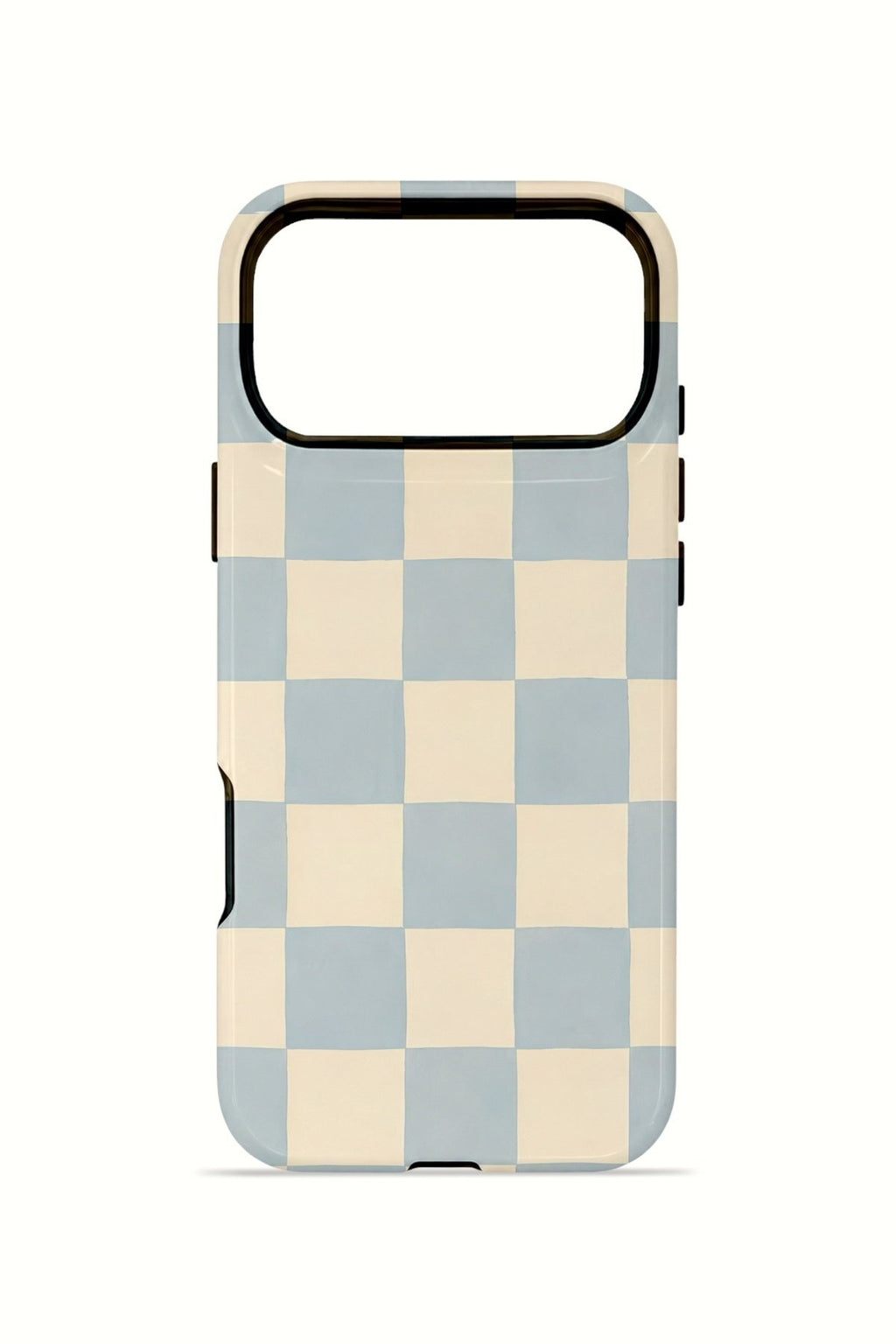 iPhone 17 Pro Vorian Çift Katmanlı MagSafe Kılıf Powder Blue Checker