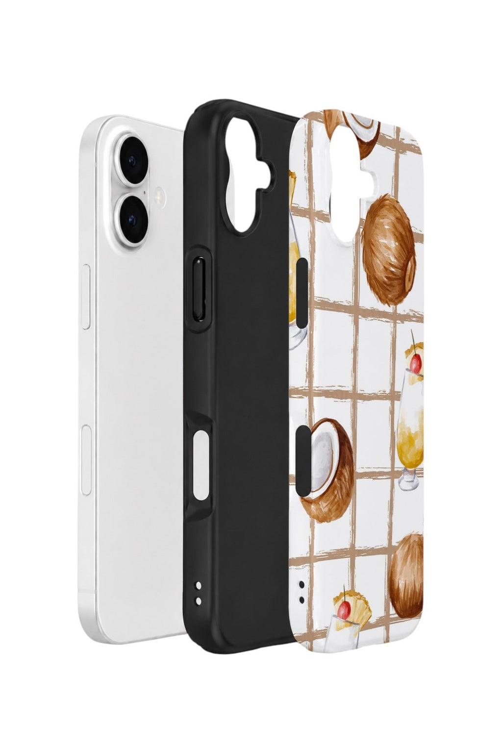 iPhone 17 Vorian Çift Katmanlı Kılıf Coconut Cabana