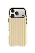 iPhone 17 Pro Vorian Çift Katmanlı Kılıf Vanilla Pinstripe